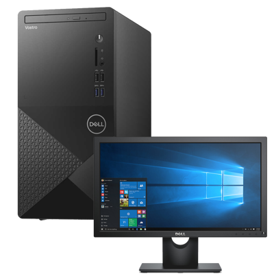 DS5549 Dell Vostro Desktop 3888 i5-10400 4GB 1TB Ubuntu Linux 1Y ProSupport + E2016H Dell 20 Monitor.