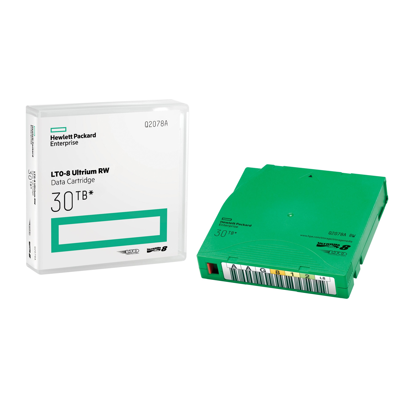 HPE LTO-8 Ultrium 30TB RW Data Cartridge. - Q2078A