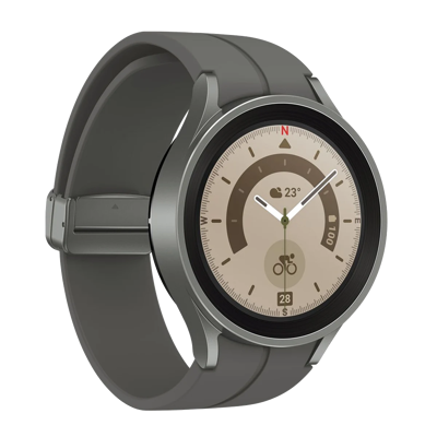 Samsung Galaxy Watch5 Pro-45mm Gray Titanium Exynos W920/1.5 GB/Wi-Fi 802.11 b/g/590 mAh/Android. - SM-R920NZTAMEA