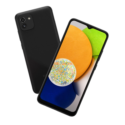 SAMSUNG Smartphone A03 Noir 6.5" Octa Core 4Go 128Go Android 4G Dual Sim 5 Mpx 48 Mpx 2 Mpx 12M. - Materiel informatique maroc