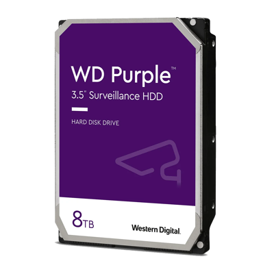 Western Digital Purple Disque Dur Interne d'enregistrement video surveillance 3,5" 8To 12M. - Materiel informatique maroc